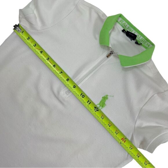 Ralph Lauren Golf Polo White & Lime Green - Picture 6 of 9